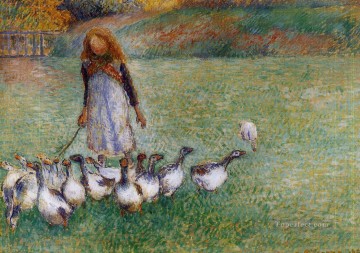 petite oie 1886 Camille Pissarro Peinture à l'huile